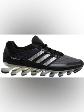 adidas Men's Black and Silver Springblade Running Shoe